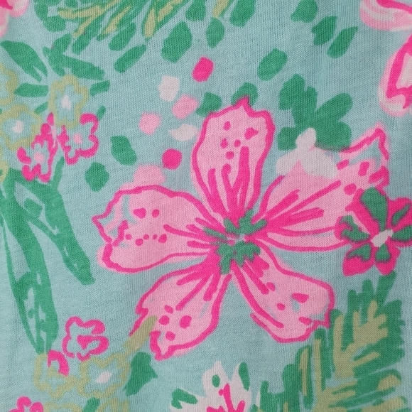 TOMMY BAHAMA Floral Sundress Ruffles Pink/Green Girls‎ 4 - Picture 8 of 9